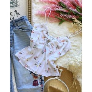 NWT Abercrombie & Fitch Primrose Tie Front Blouse